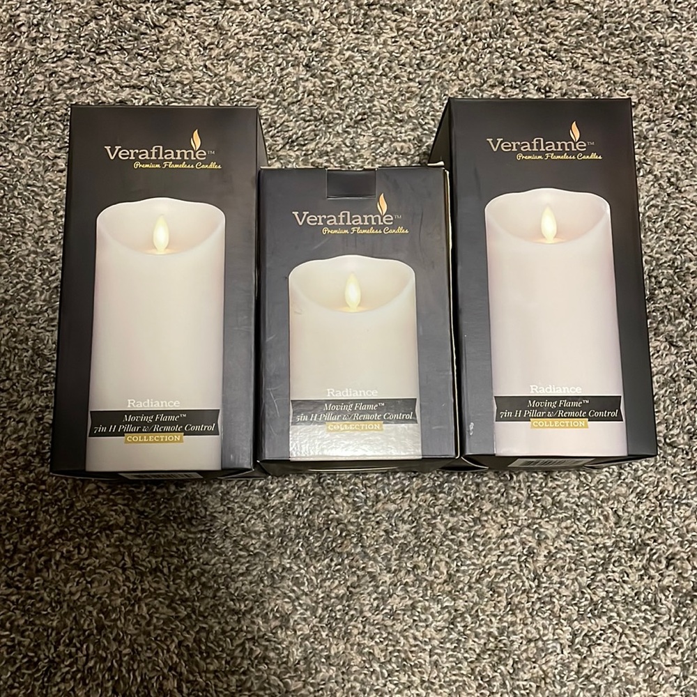 Bundle of 3 flameless candles